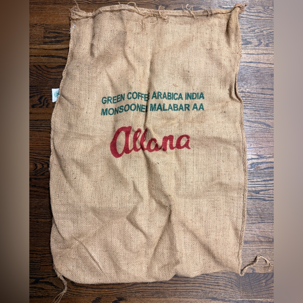 Atlanta Burlap Coffee Sack with Red Logo